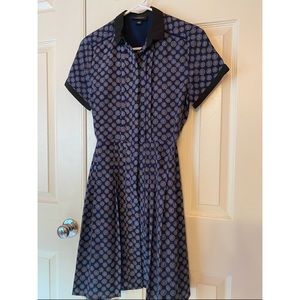 New Jason Wu Navy Pattern Dress
